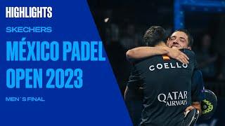 Highlights Mens Final TapiaCoello Vs AugsburgerLibaak Skechers México Padel Open 2023