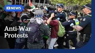 Victoria Police appalled by protesters at Land Forces expo in Melbourne  ABC NEWS