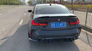 BMW G80 M3 Competition w ARMYTRIX Cat Back Valvetronic Exhaust