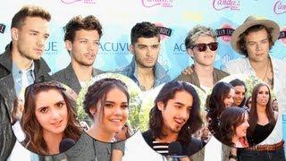 Celebs Gush Over One Direction at 2013 Teen Choice Awards - Laura Marano Cimorelli Shay Mitchell