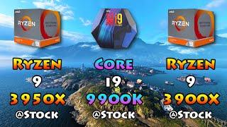 Ryzen 9 3950X vs Core i9 9900K vs Ryzen 9 3900X  1080p 1440p PC Gameplay Benchmark Test