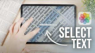 How to Copy Text from Image on iPad