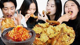 Di Korea juga ada ayam goreng tapi jika dikasih sama kremes dan sambal? #2