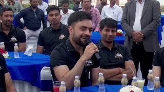 Hardik Pandya led Gujarat Titans team interact at Gujarat Chief Minister residence