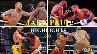 Jake Paul 6-0 All Knockouts & Highlights