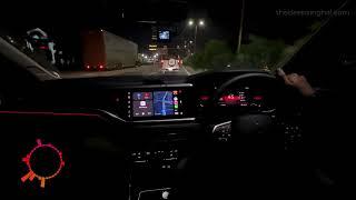 VW Virtus GT POV Night Drive with Bollywood Mashup Chal Ghar Chale x Bombay Dreams