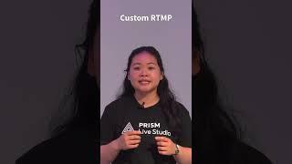 Custom RTMP settings in PRISM Live Studio mobile.