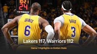 Lakers 117 Warriors 112 - Lakers Win Game 1  2023 NBA Playoffs
