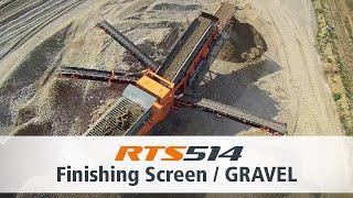 RTS514 Rockster Finishing Screen - Screening Gravel  Siebanlage Schotter absieben