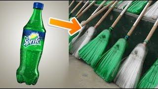 DIY Broomstick From Plastic Bottles  Recycling Soda Bottles