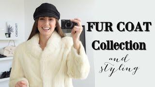 MY FUR COAT COLLECTION  TRY-ON & STYLING  Modern Ways to Wear Vintage Furs  Erin Cara