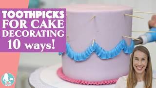 10 Ways to Decorate Cakes with Toothpick