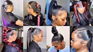 High Ponytail Hairstyles For Black Women  Quick Hairstyles For Black Women  Cute