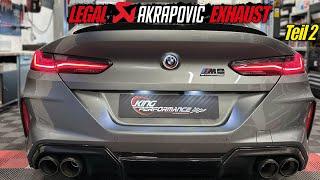 LEGAL AKRAPOVIC EXHAUST Slipon Titan ECE Abgasanlage passend für BMW M8 Competition F9x Teil 2