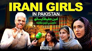 Iranian Girls in Pakistan  Interesting Urdu Contest with Amin Hafeez  Discover Pakistan TV