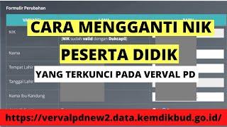 Cara Mengubah NIK yang Terkunci pada Verval PD