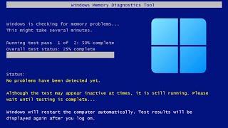 Using Windows Memory Diagnostics