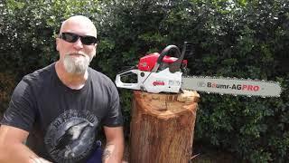 SX62 Baumr Chainsaw - Unboxing Assembly Testing.