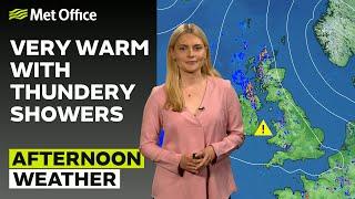 120524 – Thunderstorm warnings for many – Afternoon Weather Forecast UK – Met Office Weather