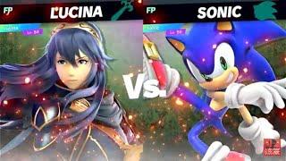 Super Smash Bros Ultimate Amiibo Fights EX Lucina vs Sonic