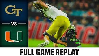 Georgia Tech vs. Miami Full Game Replay  2023 ACC Football