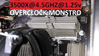 RYZEN 5 3500X@4.5GHZ@1.25v OVERCLOCK MONSTRO DO BROTHER RODRIGO