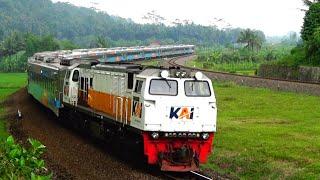 Kereta api taksaka new meliuk indah di tiber serongan spot andalan hunting para railfan daop 5 pwt