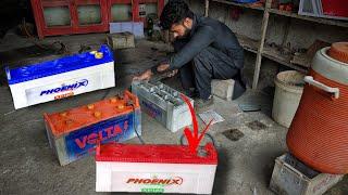 Restoration OF A Old Lead Acid Battery  Amazing Technique Of Repairing Old Lead Acid Battery