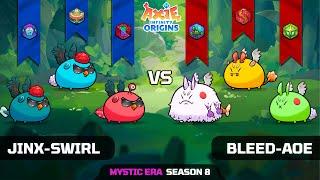 JINX-SWIRL vs BLEED-AOE  SEASON 8  AXIE INFINITY ORIGINS