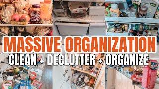 MASSIVE TWO DAY CLEAN ORGANIZE AND DECLUTTER WITH ME  EXTREME KITCHEN ORGANIZATION  CLEAN WITH ME