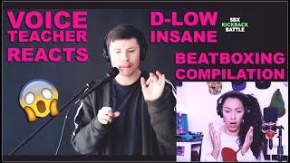 VOICE TEACHER Reaction to UNREAL BEATBOXING by D-LOW  Winners Compilation SBX KickBack Battle 2021