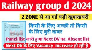 Railway group d 2 Zone Official Notice Update Panel list Absent list update