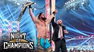 Triple H crowns Seth Rollins as World Heavyweight Champion WWE Night of Champions Highlights