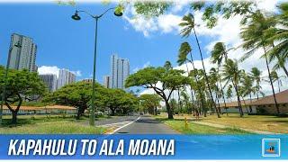 Kapahulu to Ala Moana  Waikiki ️ Ala Moana Center  Hawaii Driving
