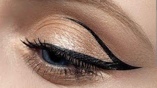 Graphics Winged Eyeliner With Glitter  Makeup Tutorial