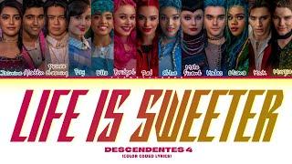 Descendentes 4 Life Is Sweeter From Descendentes The Rise Of Red  Color Coded Lyrics