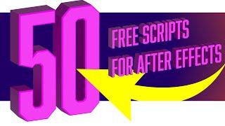 50 FREE After Effects Scripts to improve your workflow