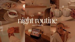 autumn night routine  cosy relaxing & aesthetic