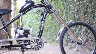 Bicicleta chopper motorizada 80cc 2t Bicimoto