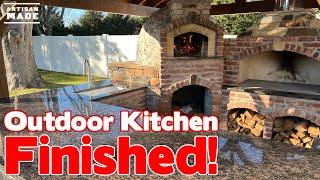 Building An Outdoor Kitchen With a Wood Fired Oven and BBQ  Part 15  Granite Countertop Install