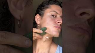 The best Gua sha movements for your face & neck. Use oil first #skin #skincare #beauty #health