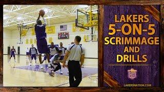 Lakers 5-On-5 Scrimmage Footage Kobe Nash Nick Young Trash Talk