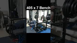 405 x 7 Bench Press #shorts