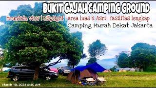 Camping Keluarga di Bukit Gajah Camping Ground  Tempatnya Luas & Asri  MountainView & Citylight