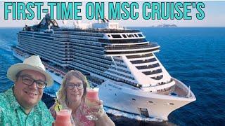 MSC Cruises Our First Time  Stateroom Tour  Embarking Day #1  Sail Away Party. 4302023