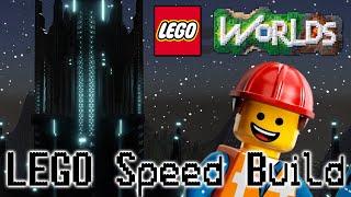 LEGO Tower Speed Build Designing and Building in LEGO Worlds