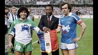 LA HISTORIA DETRAS DE LA FOTO  MARADONA PELÉ Y PLATINI JUNTOS