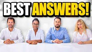 TOP 21 BEST ANSWERS to Job Interview Questions