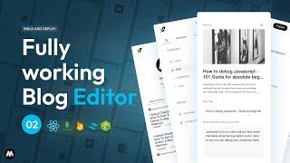  Part 2  - Code MERN Blogging website  Fully Working Blog Editor  MongoDB ReactJS Nodejs 