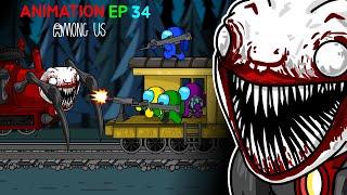 어몽어스 VS  Choo-Choo Charles 34화 AMONG US ANIMATION 34